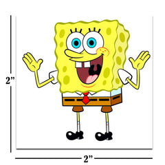 Tatuajes temporales de Spongebob Squarepants, personajes Bikini Bottom, perfectos para sorpresas de fiesta.