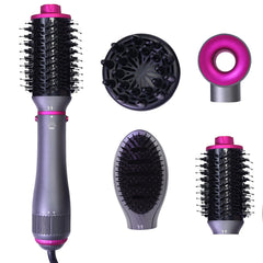 SPPZCUR 4-in-1 blowout brush in use for versatile styling