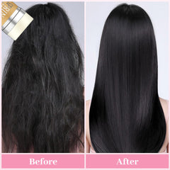 SPRINGSUGAR rat-tail comb helps part hair cleanly and evenly.
