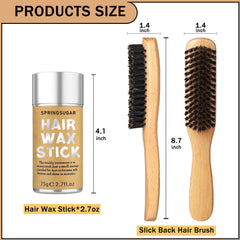 SPRINGSUGAR Smoothing Brush handles flyaways for a polished look.