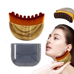 sprsum Lymphatic Contour Brush front view for precise contouring and spa-like feel.