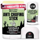 Squirrel's Nut Butter Stick antirozaduras en empaque natural para viaje