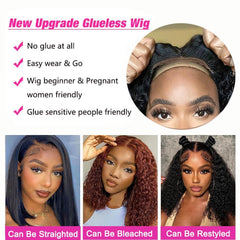 Srakuw lace-front 4x4 provides versatile parting and a seamless hairline.