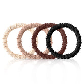 Coletero Srevela Mulberry negro, suave y reduce marcas en el cabello