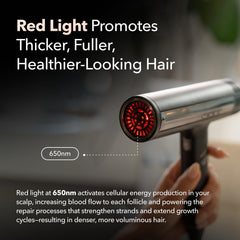 SRILabs DryQ ionic technology enhances shine and reduces frizz.
