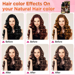 SROLM gray coverage on hair model shows natural-looking results.