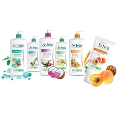 St. Ives guía una rutina diaria de cuidado de la piel con crema corporal.