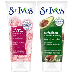 St. Ives exfoliante aguacate miel, textura cremosa para piel suave