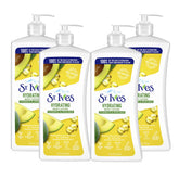 St. Ives hydrating lotion bottle showing rich moisture for dry skin