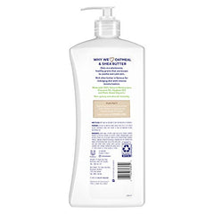 St. Ives oats and shea butter ingredients highlight nourishing formula.