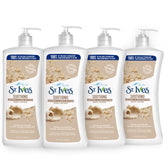 St. Ives soothing lotion bottle with pump for daily moisture.