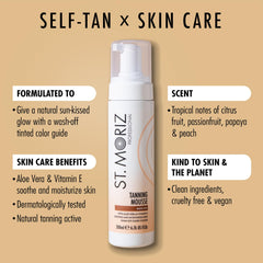 ST. MORIZ Professional Medium Mousse guide color shows easy, foolproof application