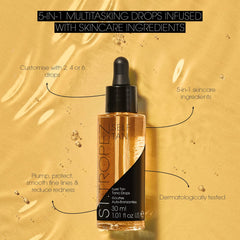 Close-up of the pump dispenser on St.Tropez Glow Drops for easy mixing with moisturizer