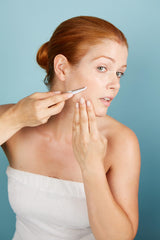 StackedSkincare Dermaplaning blades fit the tool for consistent performance during use.