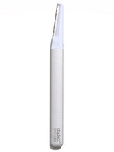 StackedSkincare dermaplaning tool with replaceable blades for gentle peach fuzz removal.