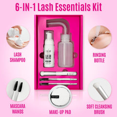 Kit STACY LASH para limpieza de pestañas, conjunto completo de cuidado diario