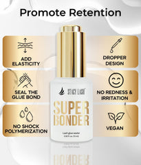 STACY LASH Super Bonder, control de vapores, reduce posibles irritaciones.