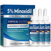 Stafenit 5% minoxidil serum bottle front for at-home hair growth support.