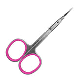 Staleks Pro cuticle scissors close-up blade for precise trimming.