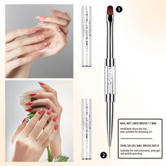 Starfa Lab liner head brush for fine lines and detailing.