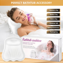 Almohada de baño Starotatess con ventosas seguras para cualquier bañera.