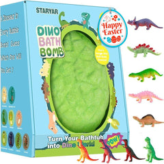 STARYAR bomba de baño dino XXL con sorpresa dentro para una hora del baño divertida en Pascua.