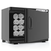 StateRiver towel warmer cabinet front view for spa-ready towels