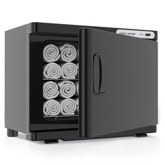 StateRiver towel warmer cabinet front view for spa-ready towels