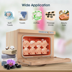 StateRiver towel warmer water drip tray aiding cleanups after use