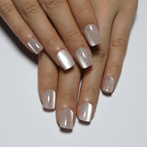 Stbisen Nude press-on nails square cat eye kit includes everything for quick at-home manicures.