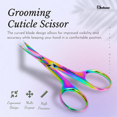 Stelone grooming scissors ideal for mustache trimming and facial hair control