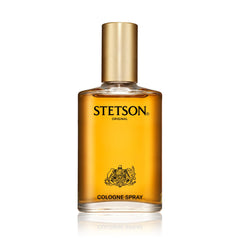 Stetson Original bottle cap closeup emphasizing premium packaging and travel-ready design