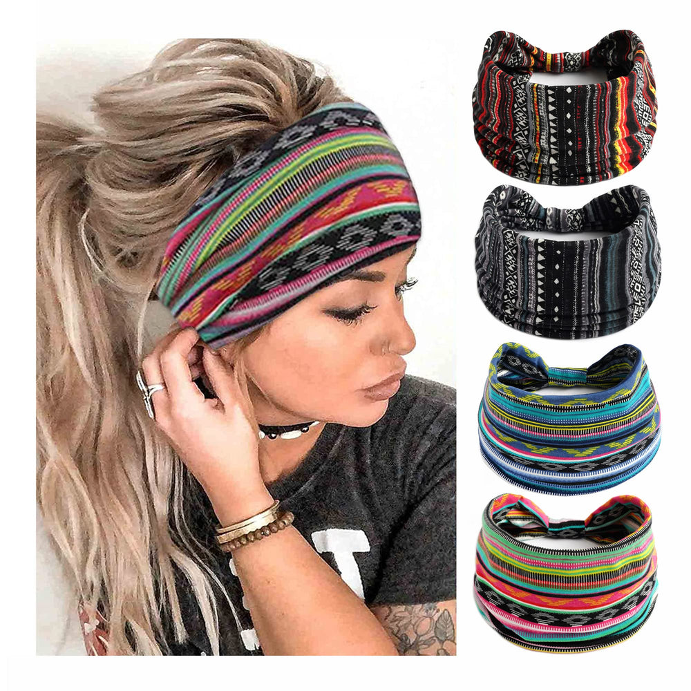 Bandas boho STGDAK elásticas para mujer, mantienen el cabello en su lugar durante entrenamientos.
