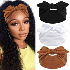 STGDAK Bow Headband in white for everyday chic and secure all-day wear.