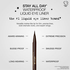 Delineado de ojo fino con Stila para un look definido.