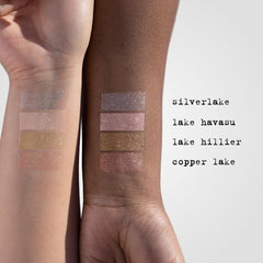 Stila Heaven's Dew All Over Glimmer on eyelids adds bright, glossy shine.