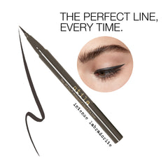 Stila Stay All Day liner in precise application on eyelid.