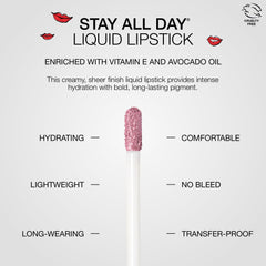 stila Stay All Day Lipstick stays put with no bleed or transfer.