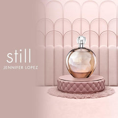 Still by Jennifer Lopez on dresser ready for daily routine.