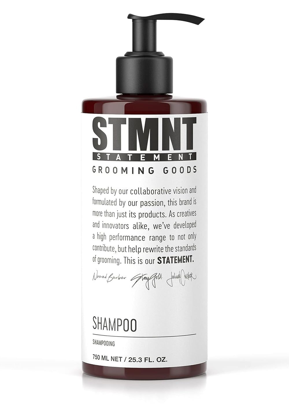 STMNT Grooming Goods Shampoo activated charcoal for deep cleanse and scalp refreshment