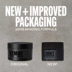STMNT Shine Paste used on damp hair before drying for texture