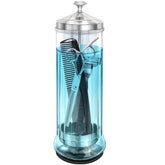 STNFAREBI barber jar 53 oz with clear view for tool sterilization.
