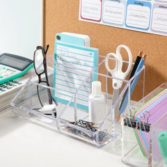 STORi makeup brushes slot keeps tools organized at a glance.
