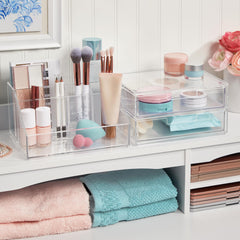 STORi Chloe clear plastic design shows contents at a glance for quick routines