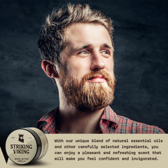 Striking Viking beard butter vanilla aroma highlights natural scent for daily use