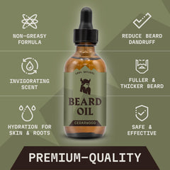 Striking Viking beard oil ingredients argan and jojoba nourish and soften hair.