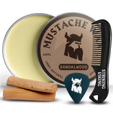 Striking Viking mustache wax 2oz jar provides a strong hold for precise grooming