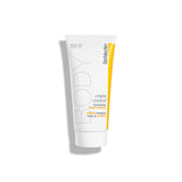 StriVectin Crepe Control Tightening Body Cream bottle close-up shows firming hydration.
