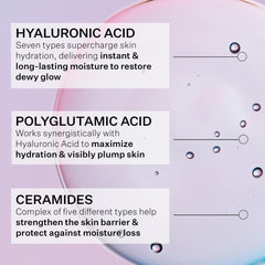 StriVectin Polyglutamic Acid detail emphasizes moisture-binding benefits.