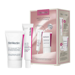 Close-up of StriVectin moisturizer texture on skin.